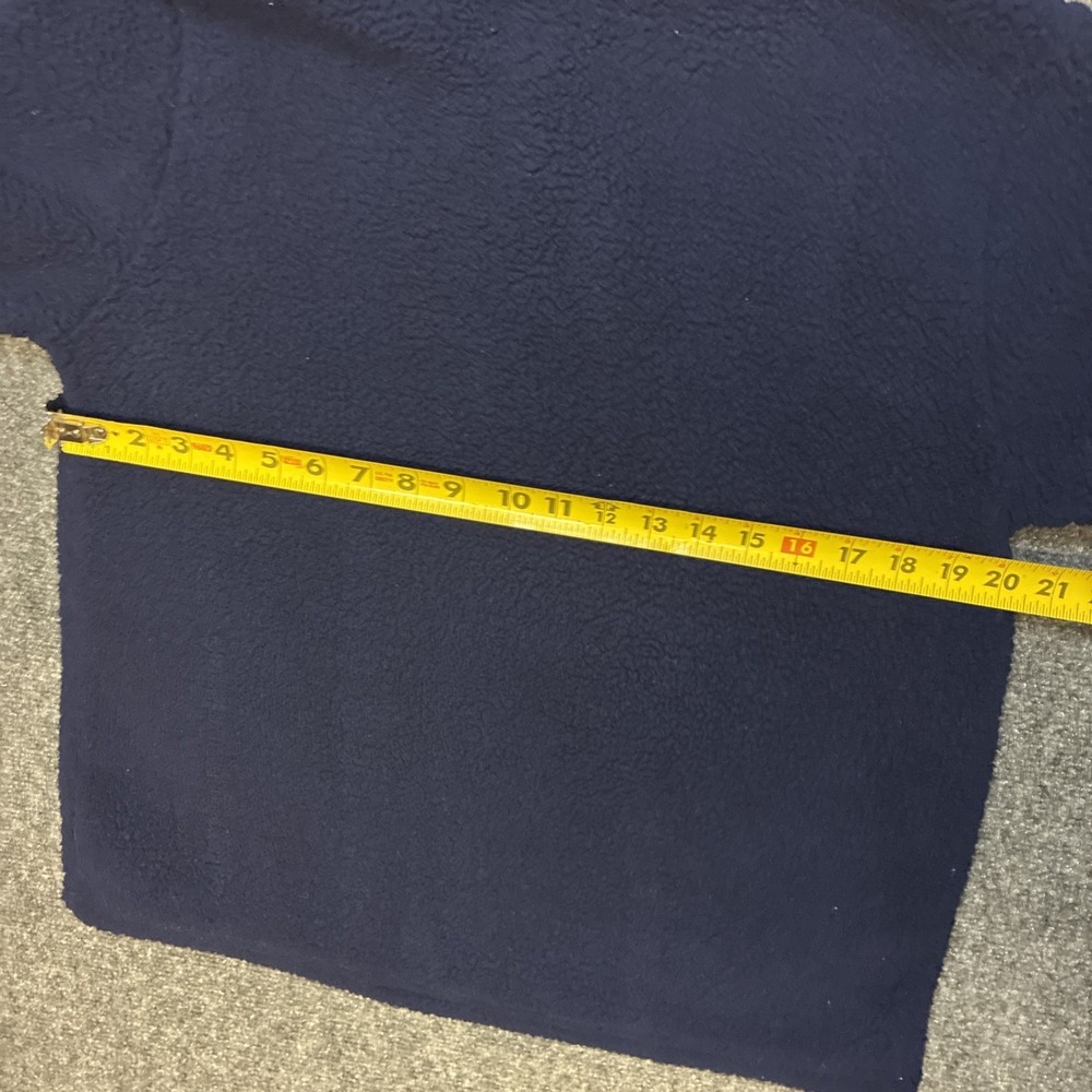 FILA Fleece Pullover Hoodie Navy Blue Cotton Spell Out Womens Size M - Picture 6 of 6